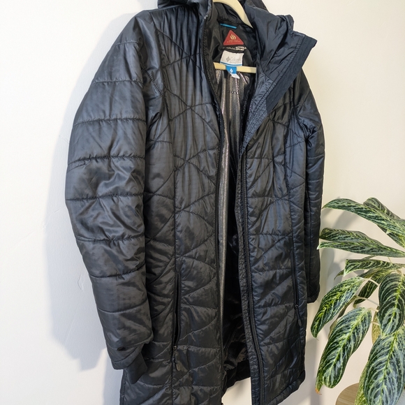 Columbia Black Quilted Hooded Jacket - Picture 5 of 6